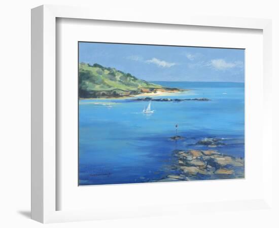 Sailing out of Salcombe, 2000-Jennifer Wright-Framed Giclee Print