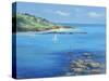 Sailing out of Salcombe, 2000-Jennifer Wright-Stretched Canvas