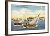 Sailing Regatta, Wildwood-by-the-Sea, New Jersey-null-Framed Art Print