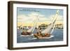 Sailing Regatta, Wildwood-by-the-Sea, New Jersey-null-Framed Art Print