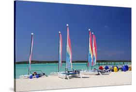 Sailing Rentals, Beach, Castaway Cay, Bahamas, Caribbean-Kymri Wilt-Stretched Canvas