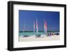 Sailing Rentals, Beach, Castaway Cay, Bahamas, Caribbean-Kymri Wilt-Framed Photographic Print