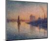 Sailing River Thames-Forge William-Mounted Art Print