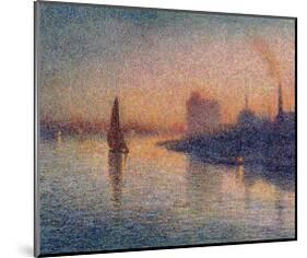 Sailing River Thames-Forge William-Mounted Art Print