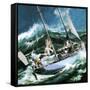 Sailing Round the World -- the Wrong Way-Wilf Hardy-Framed Stretched Canvas