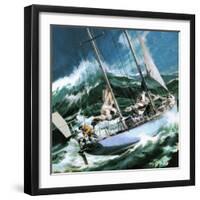 Sailing Round the World -- the Wrong Way-Wilf Hardy-Framed Giclee Print