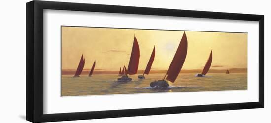 Sailing, Sailing-Diane Romanello-Framed Art Print