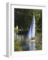 Sailing School, Arrow Valley Lake Country Park, Redditch, Worcestershire, Midlands, England-David Hughes-Framed Photographic Print