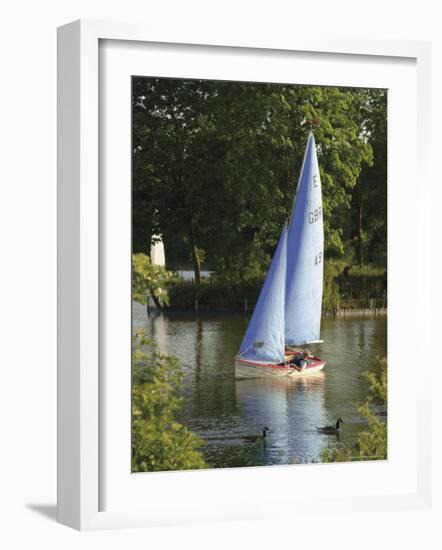 Sailing School, Arrow Valley Lake Country Park, Redditch, Worcestershire, Midlands, England-David Hughes-Framed Photographic Print