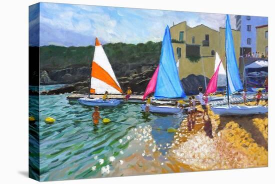 Sailing School, Calella De Palafrugall, Costa Brava, Spain, 2014-Andrew Macara-Stretched Canvas