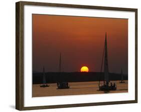 Sailing Season Begins, Gilford, New Hampshire-Jim Cole-Framed Photographic Print