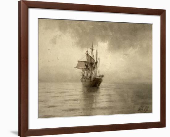 Sailing Ship, 1892-Lev Felixovich Lagorio-Framed Giclee Print