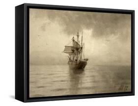 Sailing Ship, 1892-Lev Felixovich Lagorio-Framed Stretched Canvas