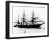 Sailing Ship "Discovery", of Robert F. Scott to South Pole, Frozen During Exploration of Antarctica-null-Framed Photographic Print