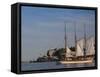 Sailing Ship, Helsinki Harbor, Helsinki, Finland-Walter Bibikow-Framed Stretched Canvas