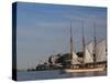 Sailing Ship, Helsinki Harbor, Helsinki, Finland-Walter Bibikow-Stretched Canvas