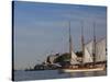 Sailing Ship, Helsinki Harbor, Helsinki, Finland-Walter Bibikow-Stretched Canvas