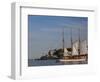 Sailing Ship, Helsinki Harbor, Helsinki, Finland-Walter Bibikow-Framed Photographic Print