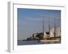 Sailing Ship, Helsinki Harbor, Helsinki, Finland-Walter Bibikow-Framed Photographic Print