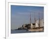 Sailing Ship, Helsinki Harbor, Helsinki, Finland-Walter Bibikow-Framed Photographic Print