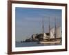 Sailing Ship, Helsinki Harbor, Helsinki, Finland-Walter Bibikow-Framed Photographic Print