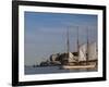 Sailing Ship, Helsinki Harbor, Helsinki, Finland-Walter Bibikow-Framed Photographic Print