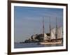 Sailing Ship, Helsinki Harbor, Helsinki, Finland-Walter Bibikow-Framed Photographic Print
