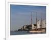 Sailing Ship, Helsinki Harbor, Helsinki, Finland-Walter Bibikow-Framed Photographic Print