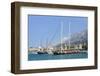 Sailing Ship in the Harbour of Makarska-Markus Lange-Framed Photographic Print