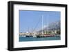 Sailing Ship in the Harbour of Makarska-Markus Lange-Framed Photographic Print