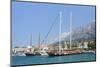 Sailing Ship in the Harbour of Makarska-Markus Lange-Mounted Photographic Print