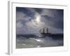 Sailing ship in the moonlight on a calm sea, 1874-Ivan Konstantinovich Aivazovsky-Framed Giclee Print