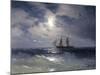 Sailing ship in the moonlight on a calm sea, 1874-Ivan Konstantinovich Aivazovsky-Mounted Giclee Print