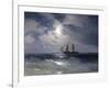 Sailing ship in the moonlight on a calm sea, 1874-Ivan Konstantinovich Aivazovsky-Framed Giclee Print