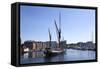 Sailing Ship Leaving the Quayside at Ipswich Marina, Ipswich, Suffolk, England, United Kingdom-Mark Sunderland-Framed Stretched Canvas