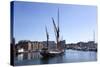 Sailing Ship Leaving the Quayside at Ipswich Marina, Ipswich, Suffolk, England, United Kingdom-Mark Sunderland-Stretched Canvas