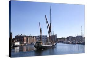 Sailing Ship Leaving the Quayside at Ipswich Marina, Ipswich, Suffolk, England, United Kingdom-Mark Sunderland-Stretched Canvas