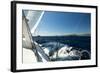 Sailing Ship Yachts with White Sails in the Sea.-De Visu-Framed Photographic Print