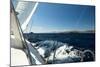 Sailing Ship Yachts with White Sails in the Sea.-De Visu-Mounted Photographic Print