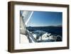Sailing Ship Yachts with White Sails in the Sea.-De Visu-Framed Photographic Print