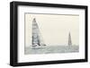 Sailing Ship Yachts with White Sails-Andrew Bayda-Framed Photographic Print