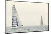 Sailing Ship Yachts with White Sails-Andrew Bayda-Mounted Photographic Print