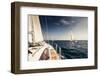 Sailing Ship Yachts with White Sails-Andrew Bayda-Framed Photographic Print