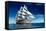 Sailing Ship-Antartis-Framed Stretched Canvas