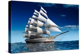 Sailing Ship-Antartis-Stretched Canvas