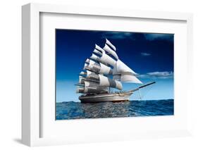 Sailing Ship-Antartis-Framed Photographic Print