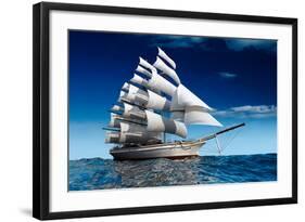 Sailing Ship-Antartis-Framed Photographic Print