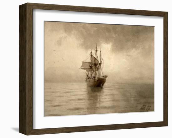 Sailing Ship-Lev Felixovich Lagorio-Framed Giclee Print