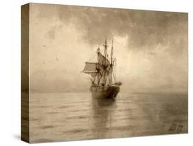 Sailing Ship-Lev Felixovich Lagorio-Stretched Canvas