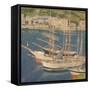 Sailing Ships, 1910 (Tempera on Canvas)-Joseph Edward Southall-Framed Stretched Canvas